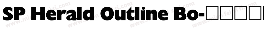 SP Herald Outline Bo字体转换